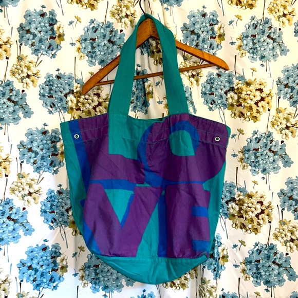 PINK Victoria's Secret Handbags - Large victoria’s secret PINK turquoise tote bag